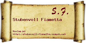 Stubenvoll Fiametta névjegykártya